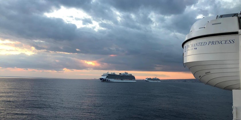 Three Princess Cruise Ships in Limassol