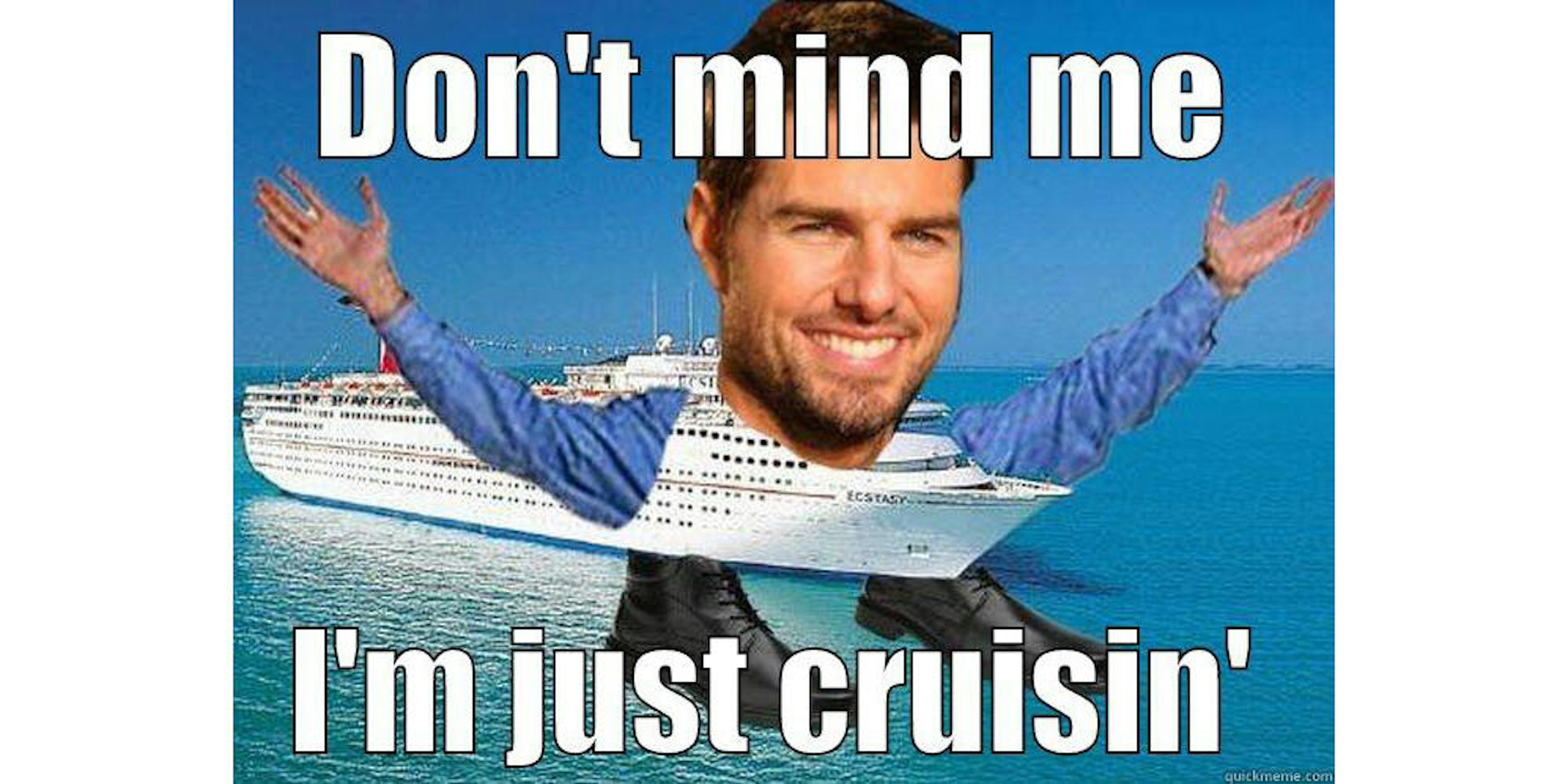 tom cruise che ride meme