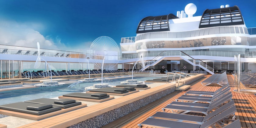 The Pool on MSC Virtuosa (Image: MSC Cruises)