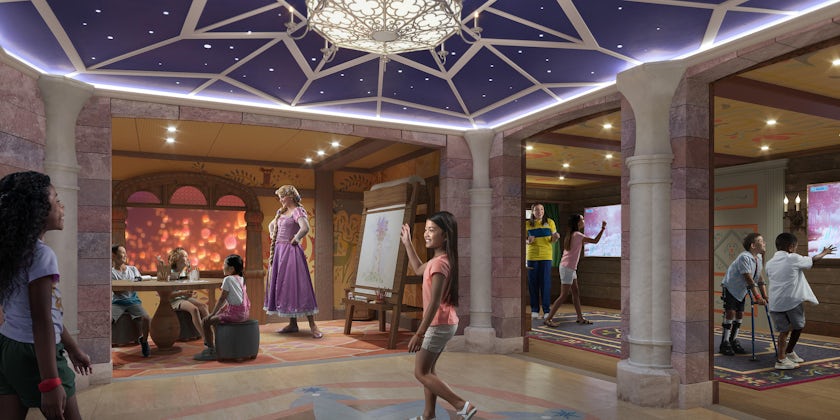 Disney Wish's Oceaneer Club Fairytale Hall (Image: Disney)