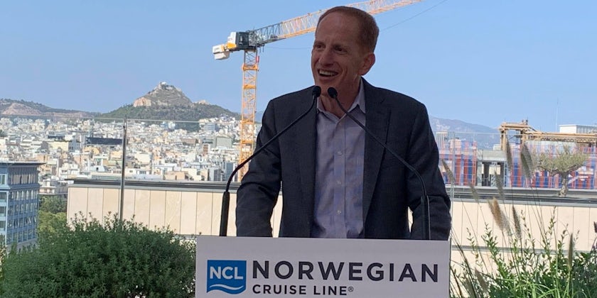 Norwegian Cruise Line CEO Harry Sommer in Athens (Photo/Adam Coulter)