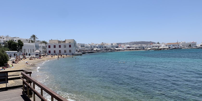 Mykonos town beach ( Photo by  Adam  Coulter)