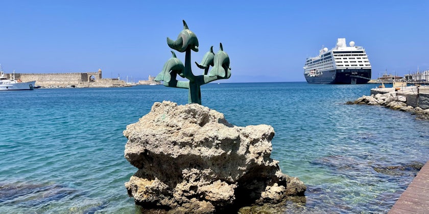 Azamara Quest docked in Rhodes, Greece. (Photo: Gwen Pratesi)
