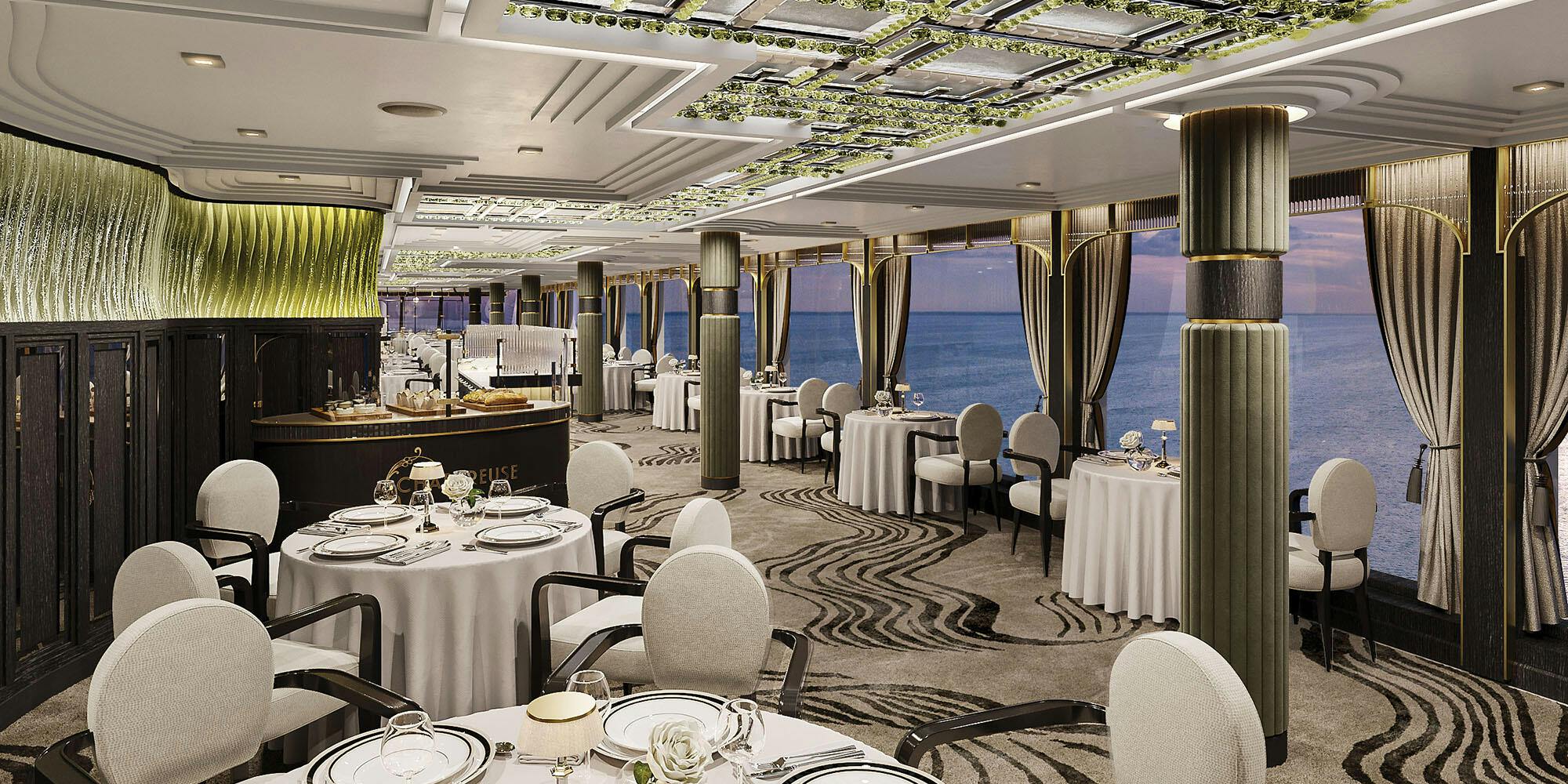 Chartreuse aboard Seven Seas Grandeur (Rendering: Regent)