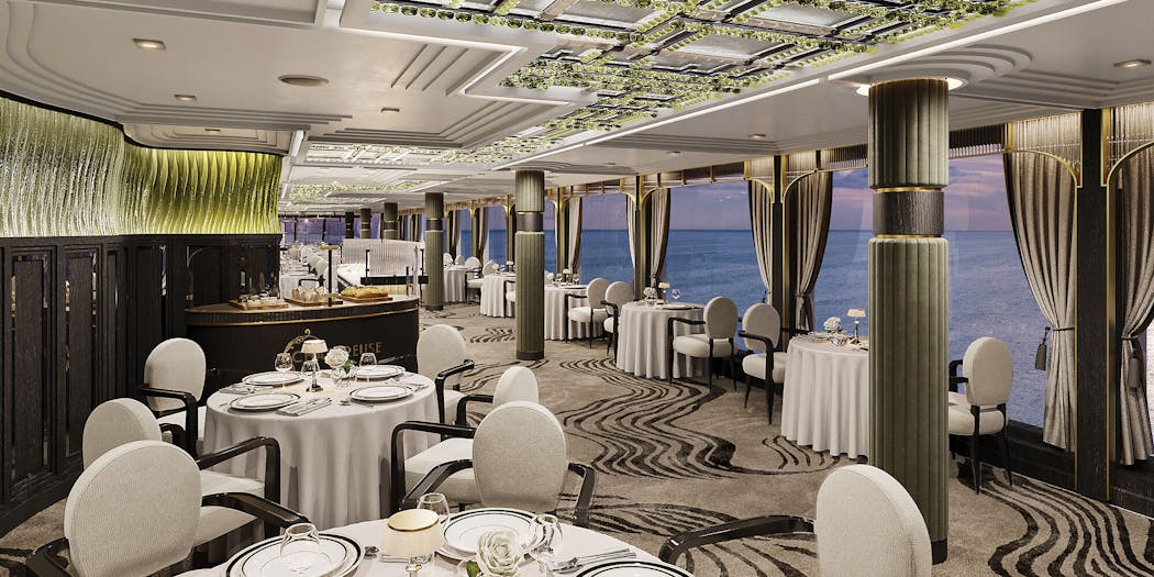 Chartreuse aboard Seven Seas Grandeur (Rendering: Regent)