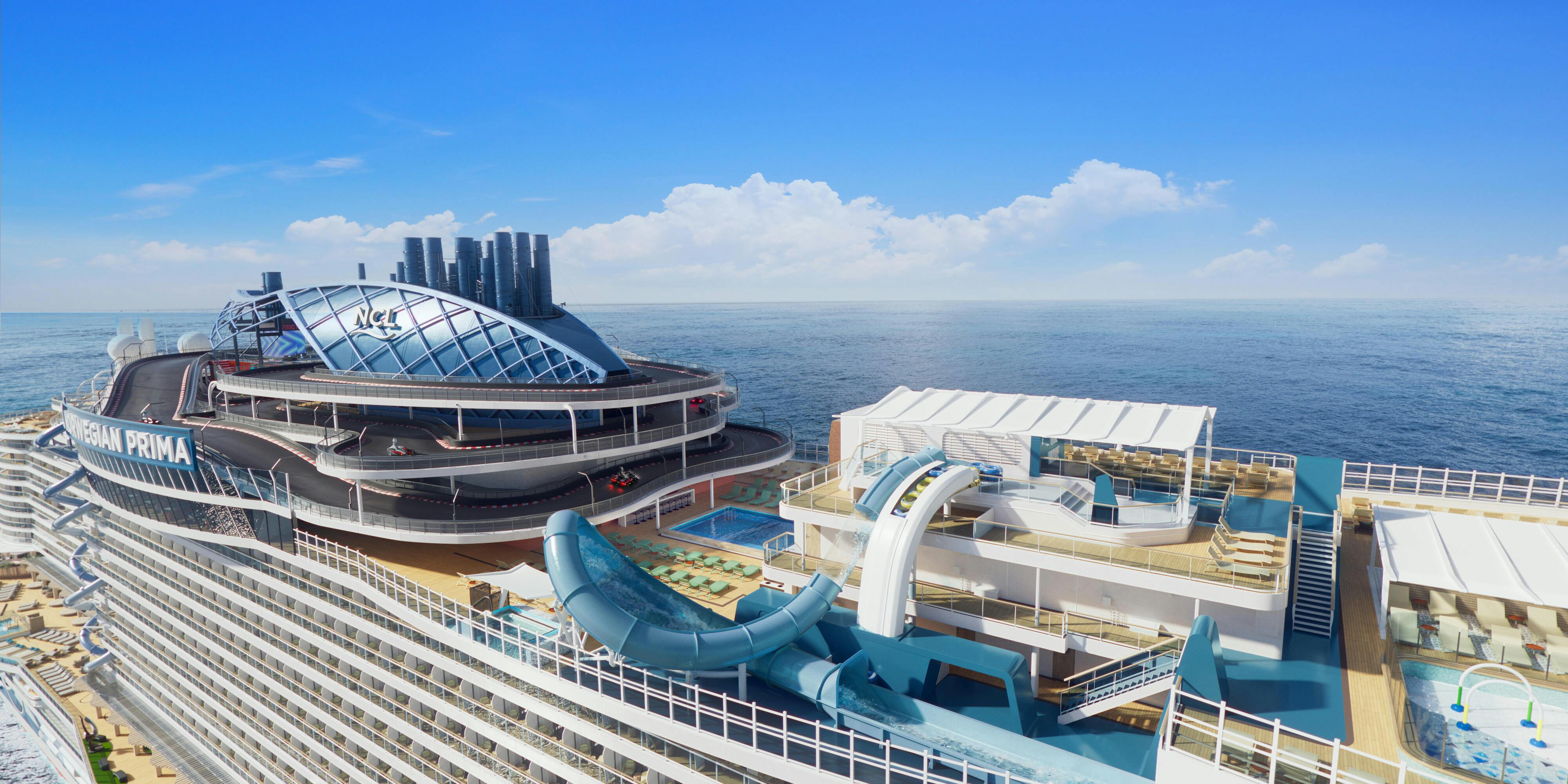 Rendering of Norwegian Prima top deck (Photo/Norwegian Cruise Line)