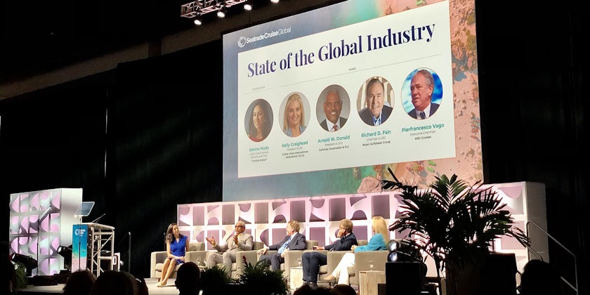 Cruise executives in attendance at Seatrade Cruise Global on September 28, 2021. (Photo: Chris Gray Faust)