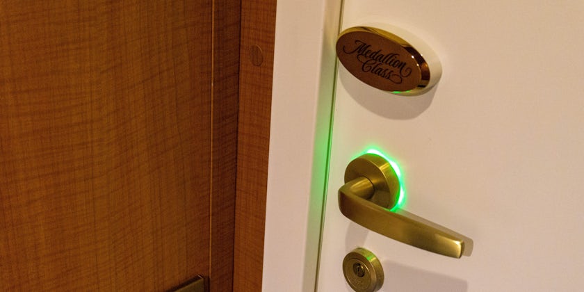 MedallionClass will unlock your stateroom door for you. (Photo: Aaron Saunders)