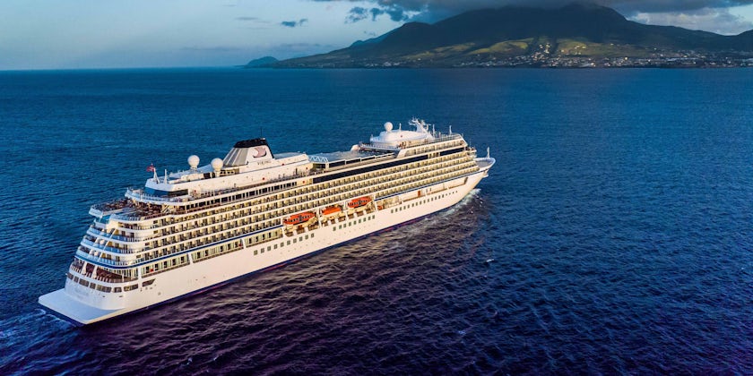 Exterior shot of Viking Ocean Cruises in St. Kitts