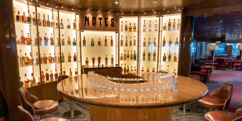 Notes offers 120 different kinds of whiskeys aboard Rotterdam (Photo: Aaron Saunders)