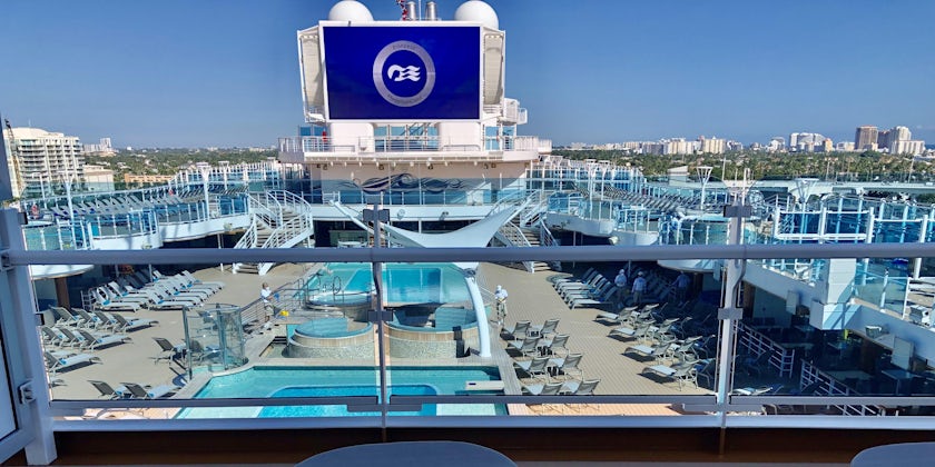 View from Sky Suite balcony, Enchanted Princess (Photo/Chris Gray Faust)