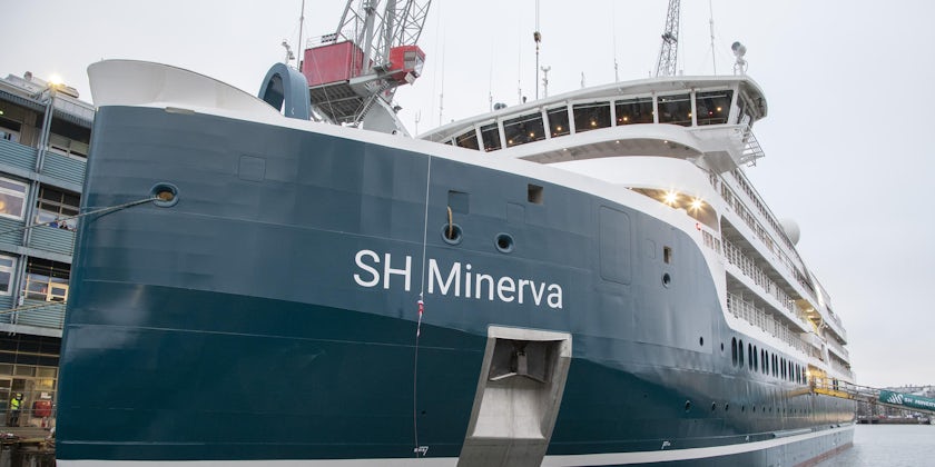 Swan Hellenic's Minerva at the ship's christening ceremony in November 2021. (Photo: Swan Hellenic)
