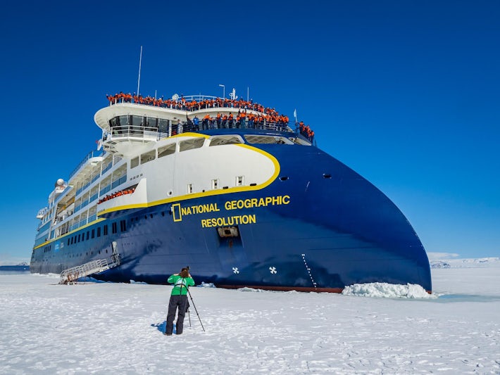 National Geographic Resolution in the ice in Antarctica (Photo: Lindblad Expeditions)