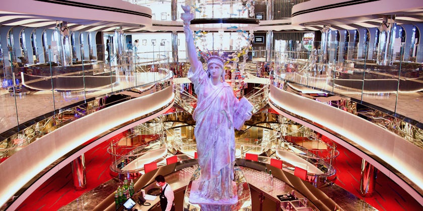 Statue of Liberty on MSC Seashore
