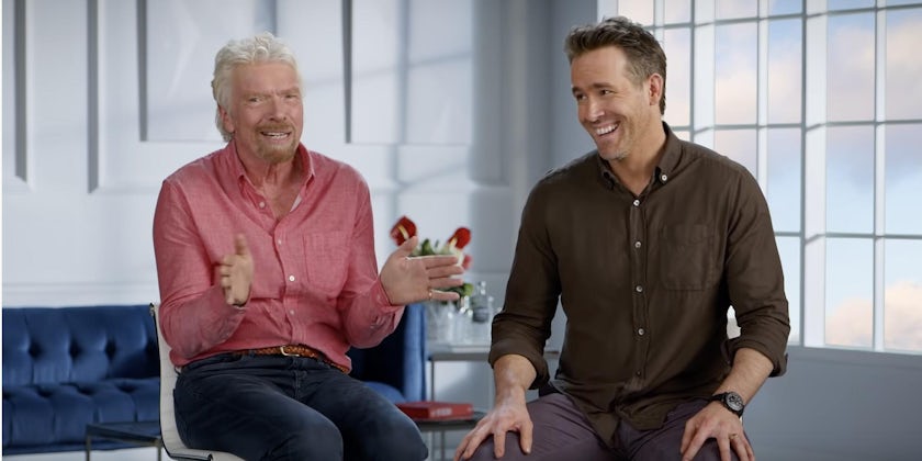 Virgin Voyages' Richard Branson and Aviation Gin's Ryan Reynolds have teamed up (Photo: Virgin Voyages)