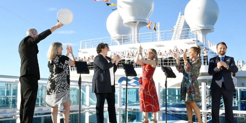 Enchanted Princess naming ceremony (Photo: Princess Cruises)