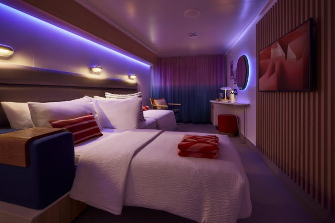 Virgin Voyages refreshed cabin (Photo/Virgin Voyages)