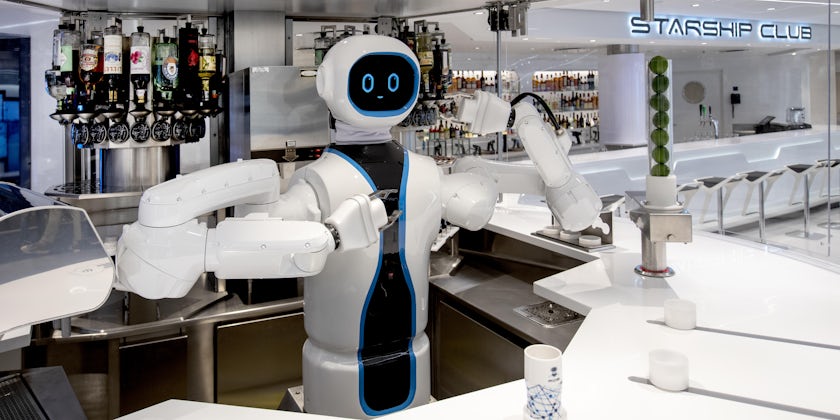 Rob the robot bartender MSC Virtuosa