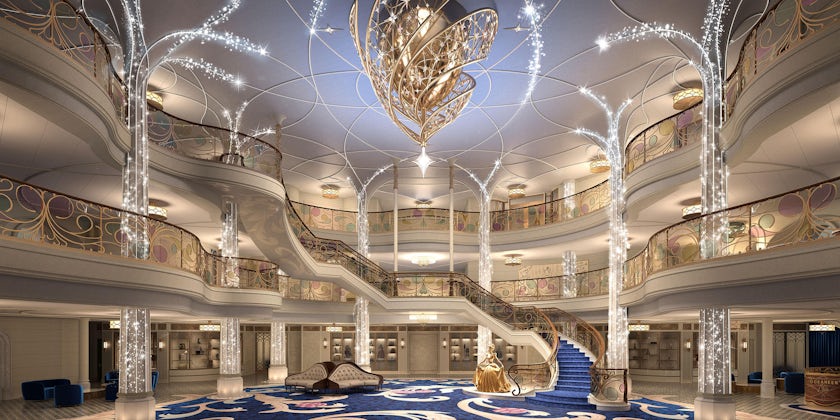 Disney Wish Grand Hall rendering (Photo/Disney Cruise Line)