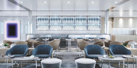 Emerald  Azzurra Horizon Bar Lounge rendering (Photo/Emerald Yacht Cruises)