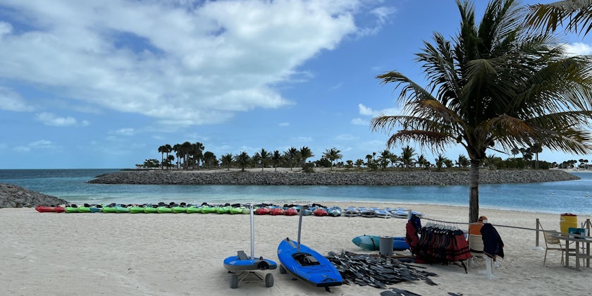 Paddleboards on Ocean Cay (Photo by Chris Gray Faust)