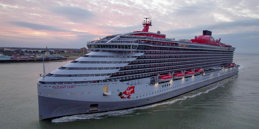 Virgin Voyages' second cruise ship, Valiant Lady, arrives in Portsmouth ahead of the UK tour (Photo by Andrew McAlpine)