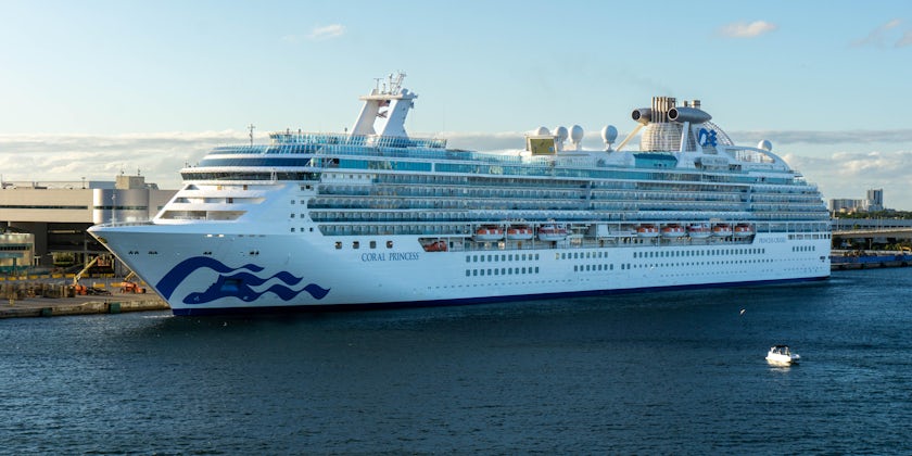 Coral Princess in Port Everglades on March 4, 2022 (Photo: Aaron Saunders)