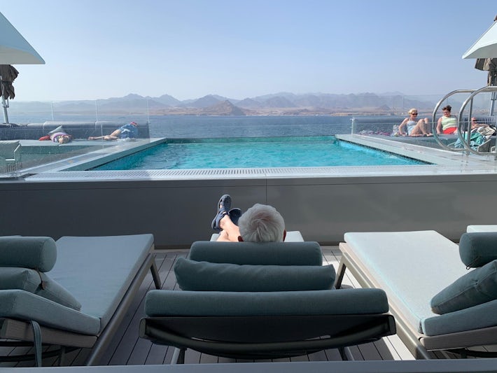 Pool deck on Emerald Azzurra (Photo/Fran Golden)