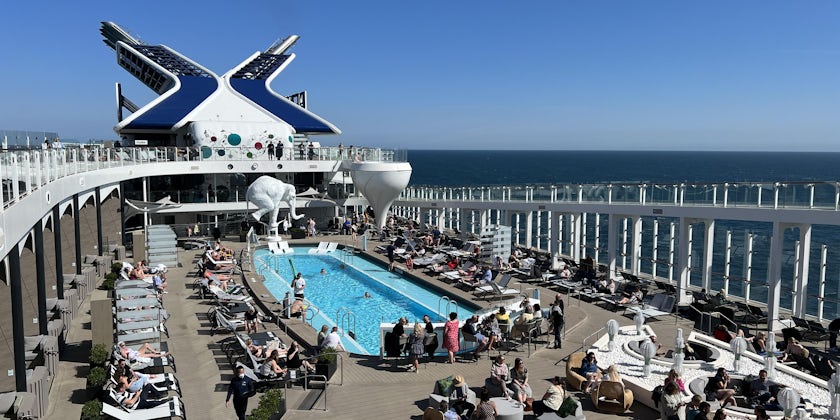 Pool deck on Celebrity Beyond (Photo by Chris Gray Faust/Cruise Critic)