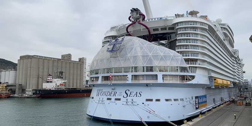 Wonder of the Seas in Barcelona (Photo by Adam Coulter/Cruise Critic)
