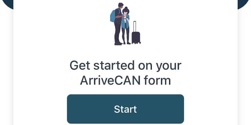 The ArriveCAN app is mandatory for all travelers entering Canada 