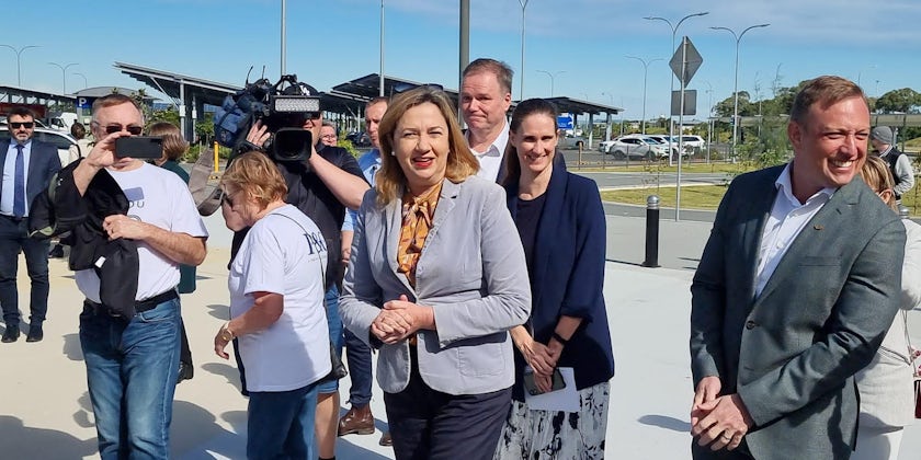 Queensland premier Annastacia Palaszczuk at return to cruising in Australia (Photo/Honida Beram)