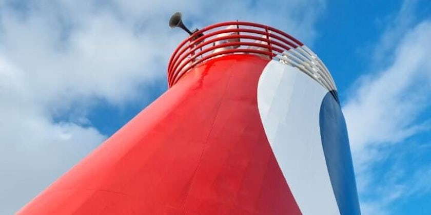 Carnival Freedom's new temporary funnel design (Photo: Carnival Cruise Line)