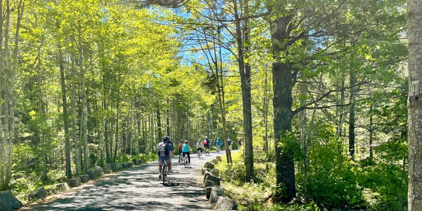 Biking in Acadia National Park, Maine (Photo/Laura Bly)