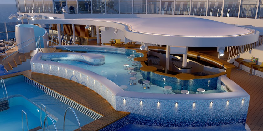 Infinity and Swim up Bar on P&O Cruises Arvia