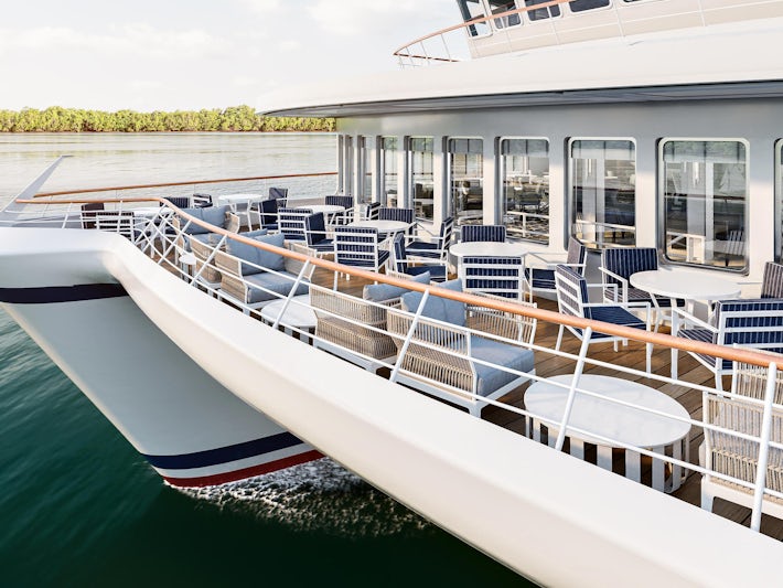 Forward lounge rendering for American Glory and American Eagle (Photo/American Cruise Lines) 