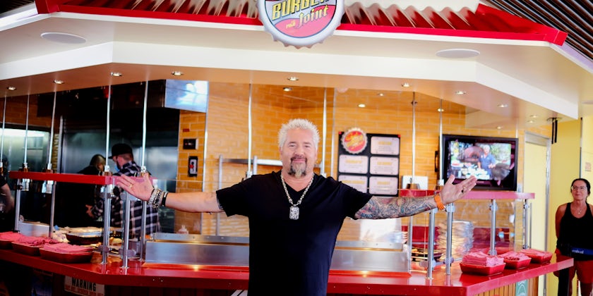Guy Fieri at Guy's Burger Joint (Photo/Carnival Cruise Line)