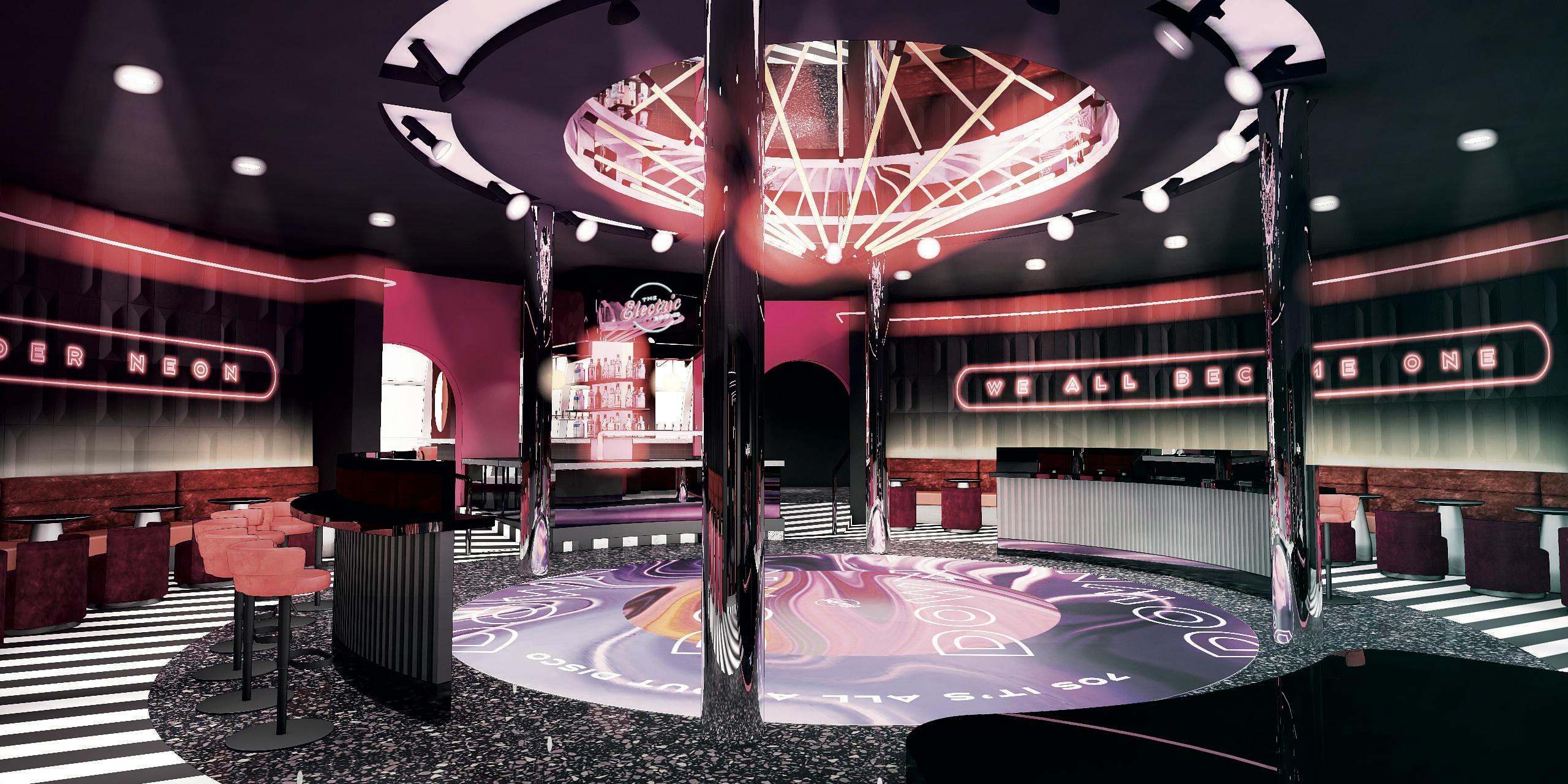 Dancefloor in The Electric Rooms on Marella Voyager