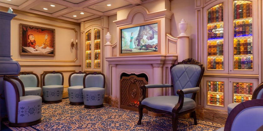 The Fairy Tales area is one of six distinctly-themed sections of Disney’s Oceaneer Club on Deck 2 aboard Disney Wish (Photo: Aaron Saunders)