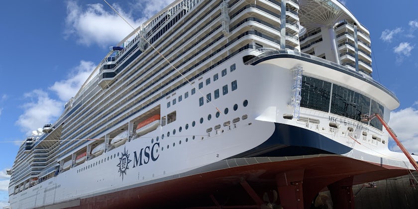 MSC World Europa ship (Photo by Adam Coulter)