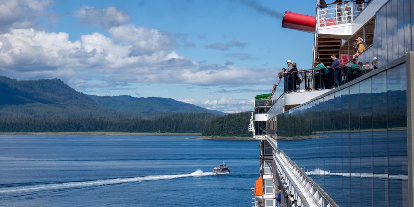 Carnival Spirit in Icy Strait Point (Photo: Aaron Saunders)