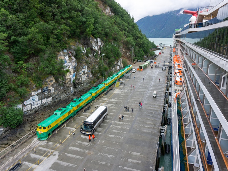 Skagway Rock Slides Partially Close Railroad Dock