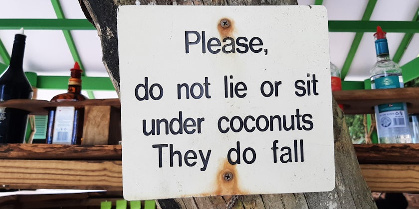 Coconut sign in the Seychelles (Photo/Jeannine Williamson)