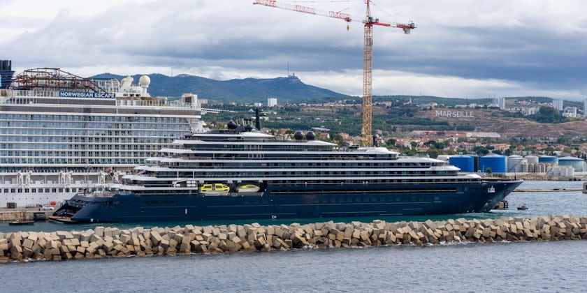 Ritz-Carlton's Evrima being outfitted in Marseille, France in September 2022 (Photo: Aaron Saunders)