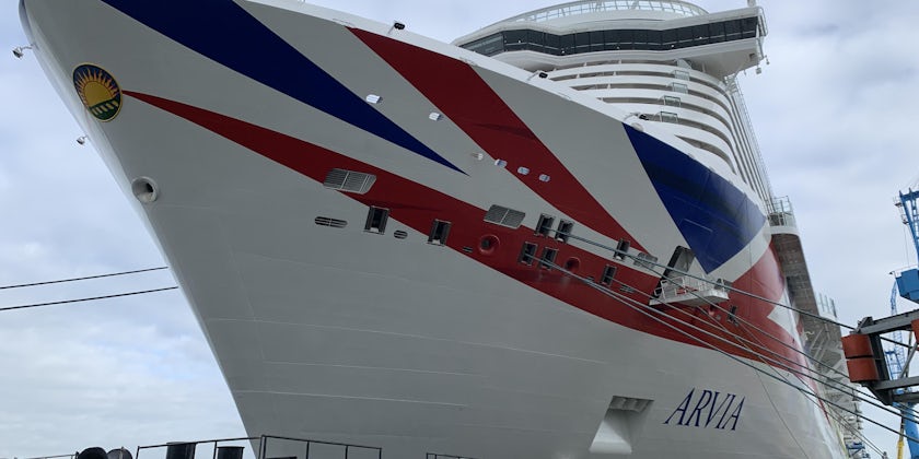 P&O Cruises Arvia bow (Photo by Adam Coulter)