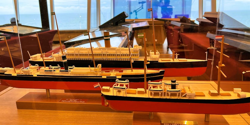 Ship models made by Rotterdam's Captain (Photo: Harriet Baskas)