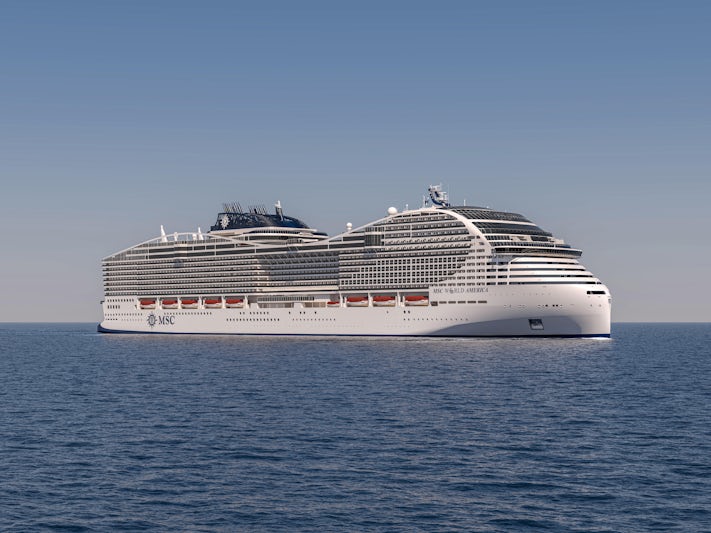 A rendering of MSC World America. (Photo: MSC Cruises)
