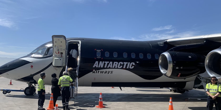 Antarctica Airways plane at Santiago Airport (Photo Adam Coulter)
