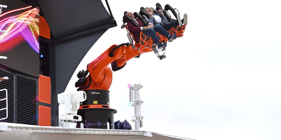 Taking A Spin on MSC Seascape's Newest Thrill Ride, Robotron 