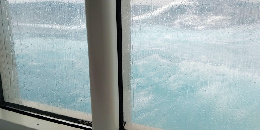 Drake Passage with 15-meter swells as seen from Ponant's Le Lyrial. (Photo: Colleen McDaniel)